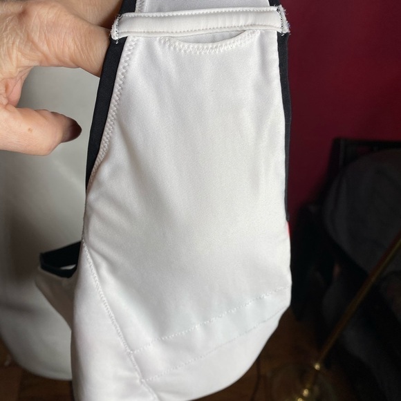 VS Pink Rainbow Chevron Stripe Racerback Swim Top Size Small - Picture 6 of 6